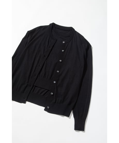 ドッキングカーディガン【WCJ-MK-028BLK-BLK】