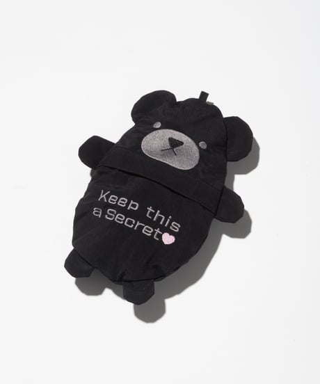 【撥水】クマポケッタブルハット【WCJ-SM-065BLK】