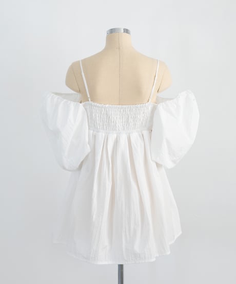 2WAYパフトップス【WCJ-PP-101WHT】