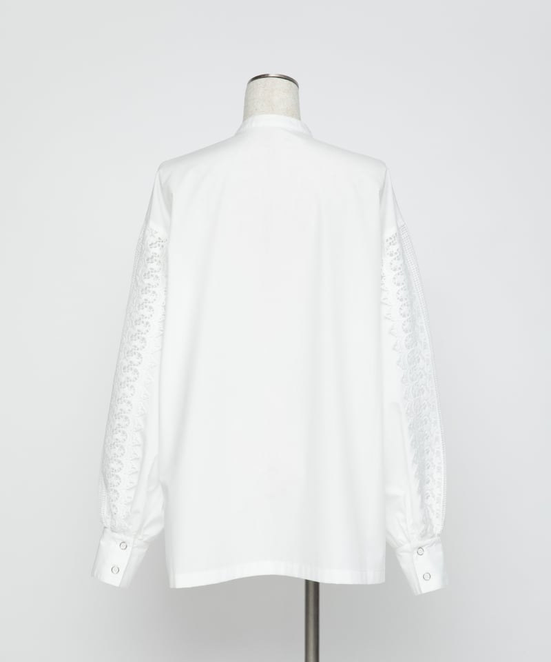 レーススリーブブラウス【WCJ-TA-004BLU】 レーススリーブブラウス【WCJ-TA-004WHT】 | WCJ OFFICIAL WEB S