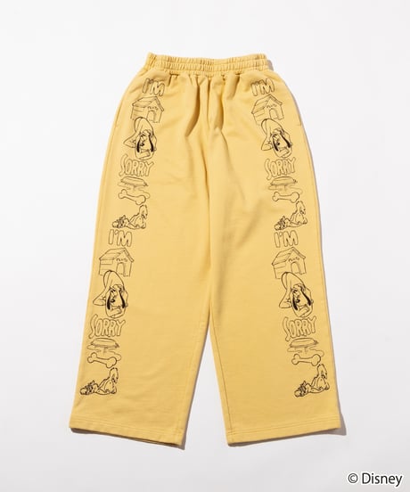 Disney / SWEAT PANTS(プルート)【WCJ-TD-053YEL07】※6月5日以降順次発送予定