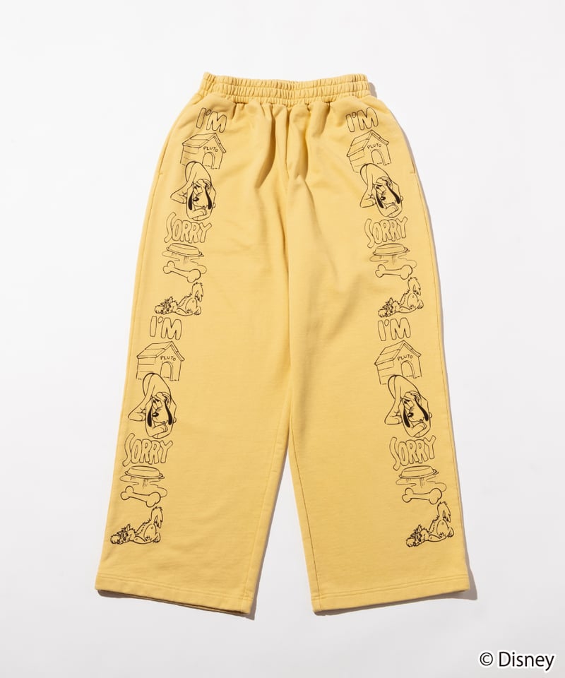 Disney / SWEAT PANTS(プルート)【WCJ-TD-053YEL07】 | W