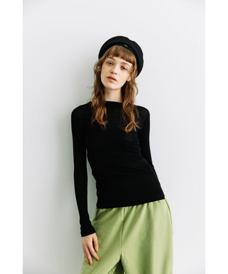 シアーニットTOPS【WCJ-MK-029BLK】