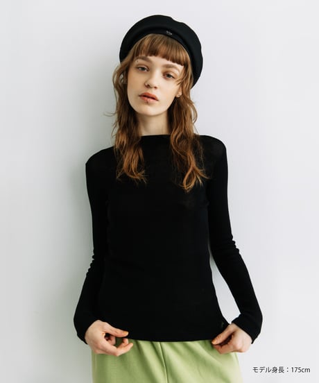 シアーニットTOPS【WCJ-MK-029BLK】