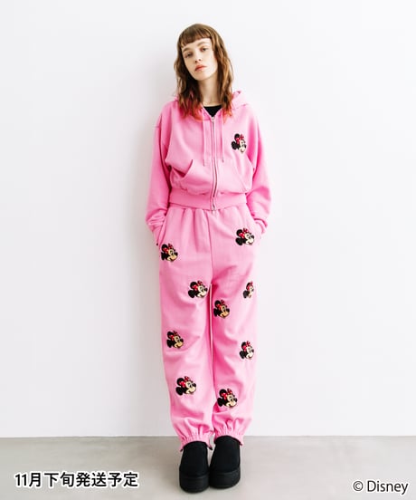 COCO　wc Japanミニーちゃん　パーカー　フーディー　スウェット Disney / SWEAT HOODIE(ミニー)【WCJ-NA-052PNK02】 | W