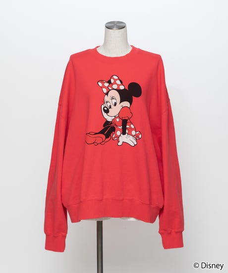 Disney / MINNIE SWEAT TOP【WCJ-TD-021RED】