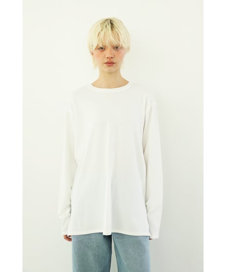 【速乾】【防シワ】オーバーサイズアウトシームカットソー【WCJ-PP-122WHT】