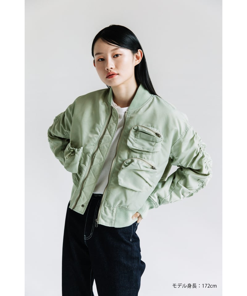 ☆WCJ☆ポケット付きMA-1【WCJ-AB-079LKH】 ☆WCJ☆ポケット付きMA-1【WCJ-AB-079LKH】