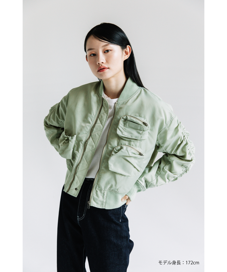 ☆WCJ☆ポケット付きMA-1【WCJ-AB-079LKH】 ☆WCJ☆ポケット付きMA-1【WCJ-AB-079LKH】