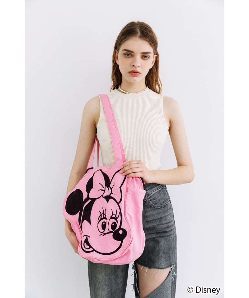 Disney / FACE DESIGN TOTE BAG(ミニー)【WCJ-GC-055PN Disney / FACE DESIGN TOTE BAG(ミニー)【WCJ-GC-055PN