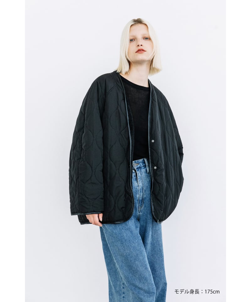 ひょうたんキルトリバーシブルコート【WCJ-JF-064BLK-BLK