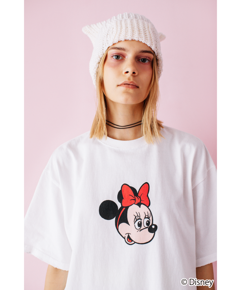 Disney / OVER DYE SS TEE(ミニー)【WCJ-GC-027WHT02】 Disney / OVER DYE SS TEE(ミニー)【WCJ-GC-027WHT02】