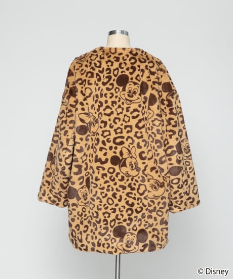 Disney / LEOPARD DESIGN COAT【WCJ-NA-048BEG-BRN】