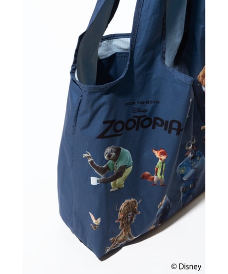 【撥水】Disney / Zootopia 膨張エコバッグ【WCJ-TD-043NAV】