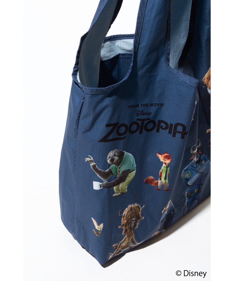 撥水】Disney / Zootopia 膨張エコバッグ【WCJ-TD-043NAV】 |
