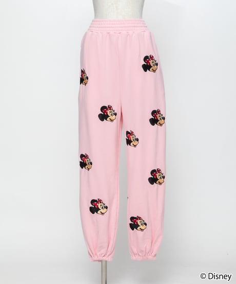 Disney / EMBROIDERY SWEAT PANTS(ミニー)【WCJ-TD-045LPK02】