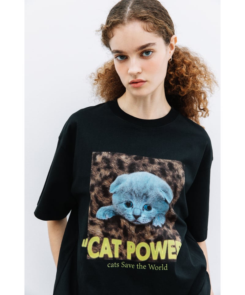 CAT POWER SS TEE【WCJ-LK-020BLK】 | WCJ OFFICIAL