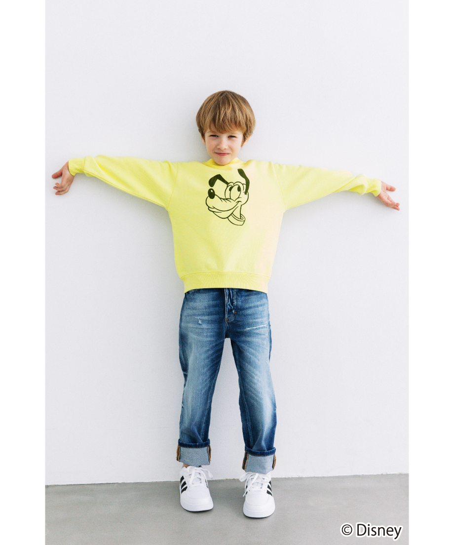 Disney / KIDS SWEAT TOP(プルート)【WCJ-TD-002LIM07】 