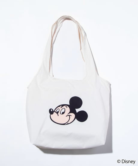 【撥水】Disney / 膨張エコバッグ(ミッキー)【WCJ-TD-037IVO01】