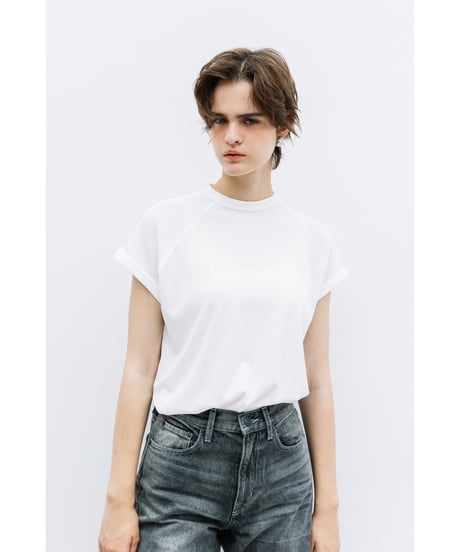 【速乾】【防シワ】フレンチスリーブTEE【WCJ-PP-057WHT】
