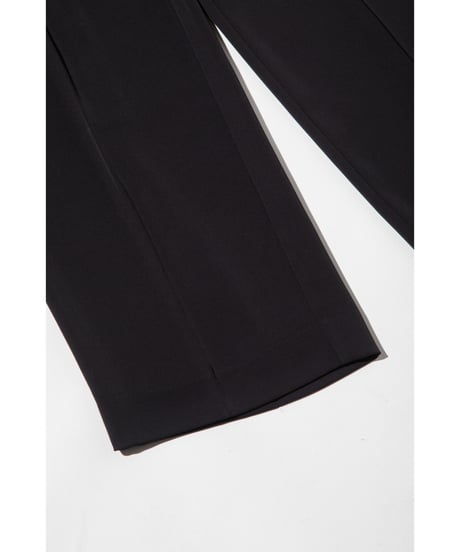 【速乾】【防シワ】ベルト付きワイドセンタープレスパンツ【WCJ-TA-002BLK】