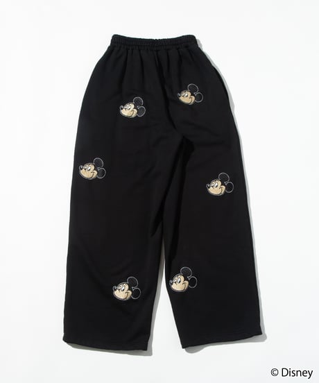 Disney / EMBROIDERY SWEAT PANTS(ミッキー)【WCJ-TD-045BLK01】