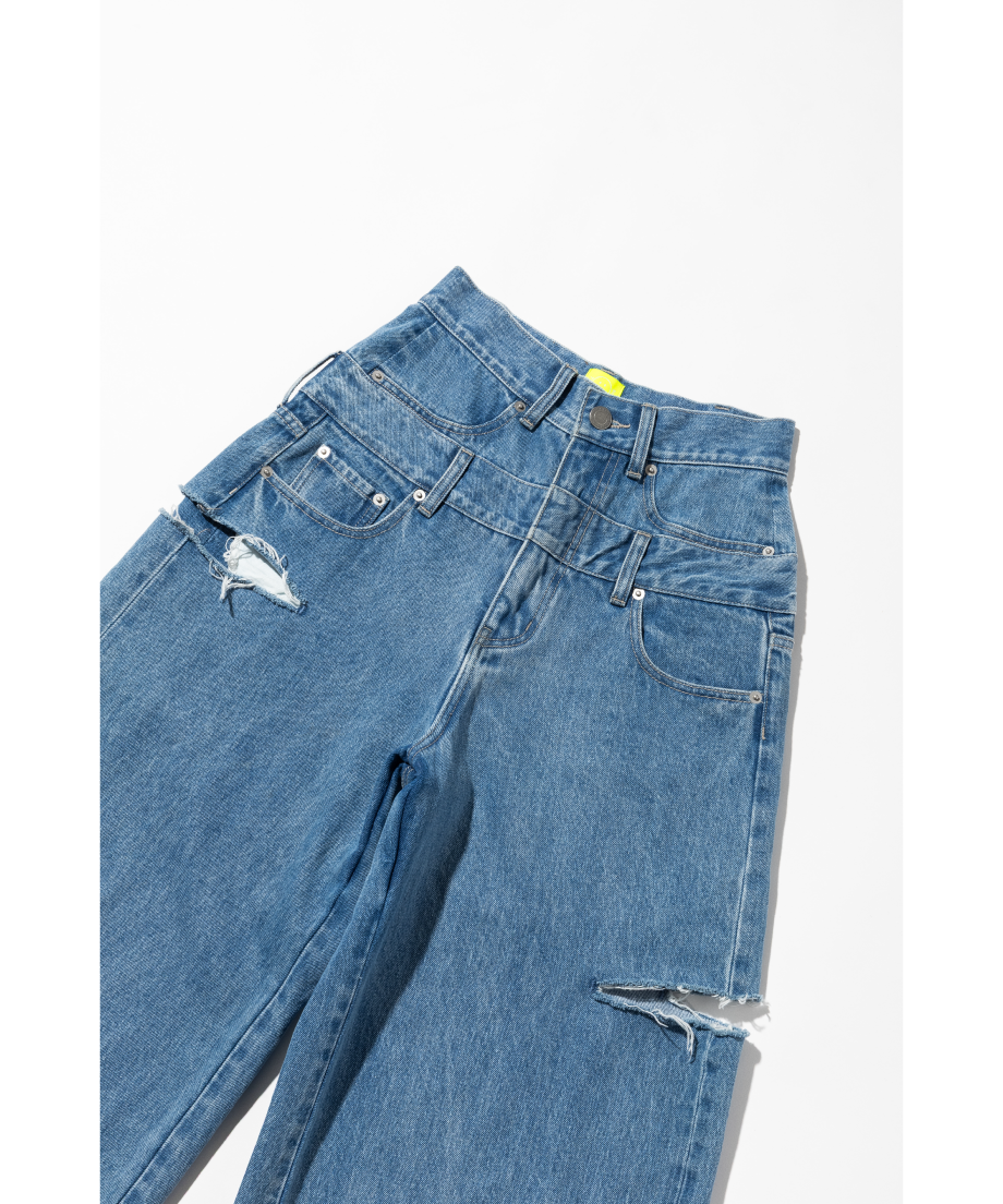 レイヤードデニムパンツ【WCJ-GM-026BLU】 | WCJ OFFICIAL WEB S