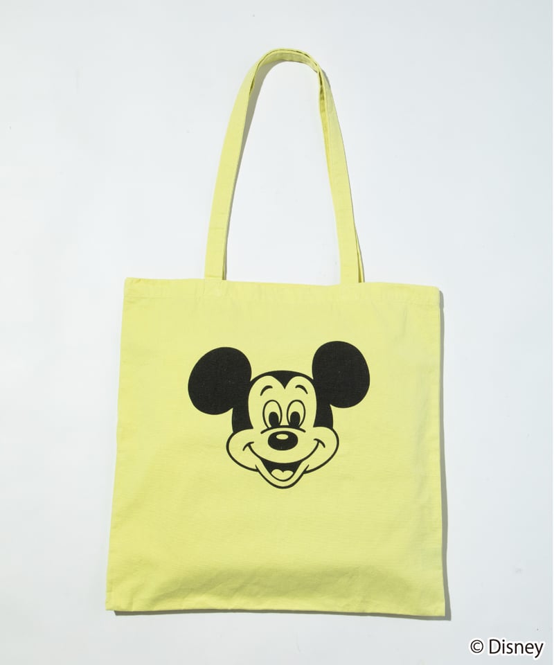 WCJ PVC トートバッグ ブラック 黒 ミッキー ポーチ イエロー セット