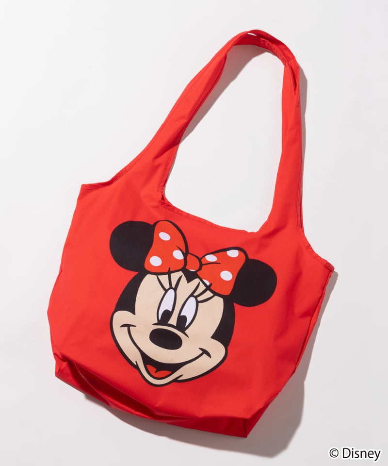 撥水】Disney / 膨張エコバッグ(ミニー)【WCJ-TD-065RED02】 | W