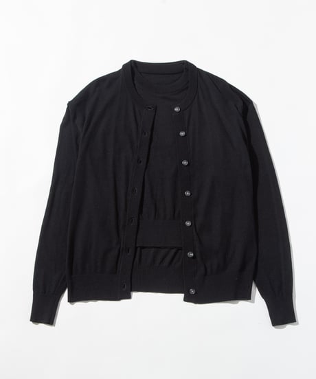 ドッキングカーディガン【WCJ-MK-028BLK-BLK】