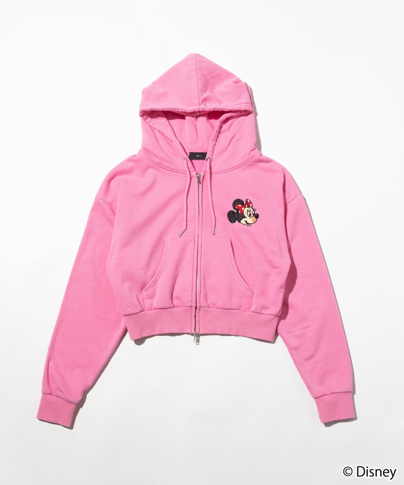Disney / EMBROIDERY ZIP HOODIE(ミニー)【WCJ-TD-044P