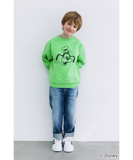 Disney / KIDS SWEAT TOP(グーフィー)【WCJ-TD-002GRN06】