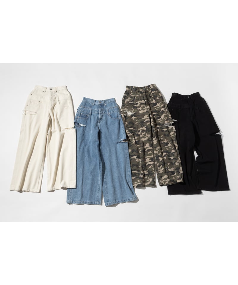 レイヤードパンツ【WCJ-GM-026BLK】 | WCJ OFFICIAL WEB STORE