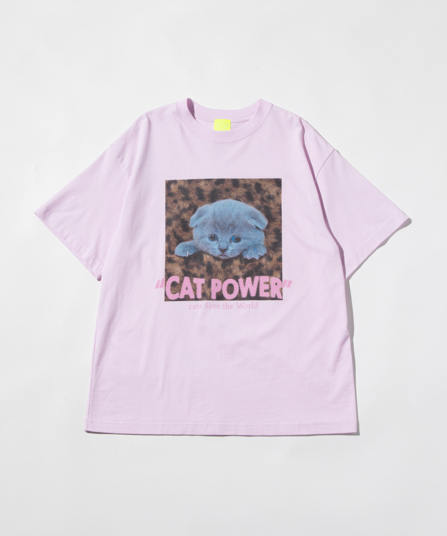 CAT POWER SS TEE【WCJ-LK-020PNK】 | WCJ OFFICIAL