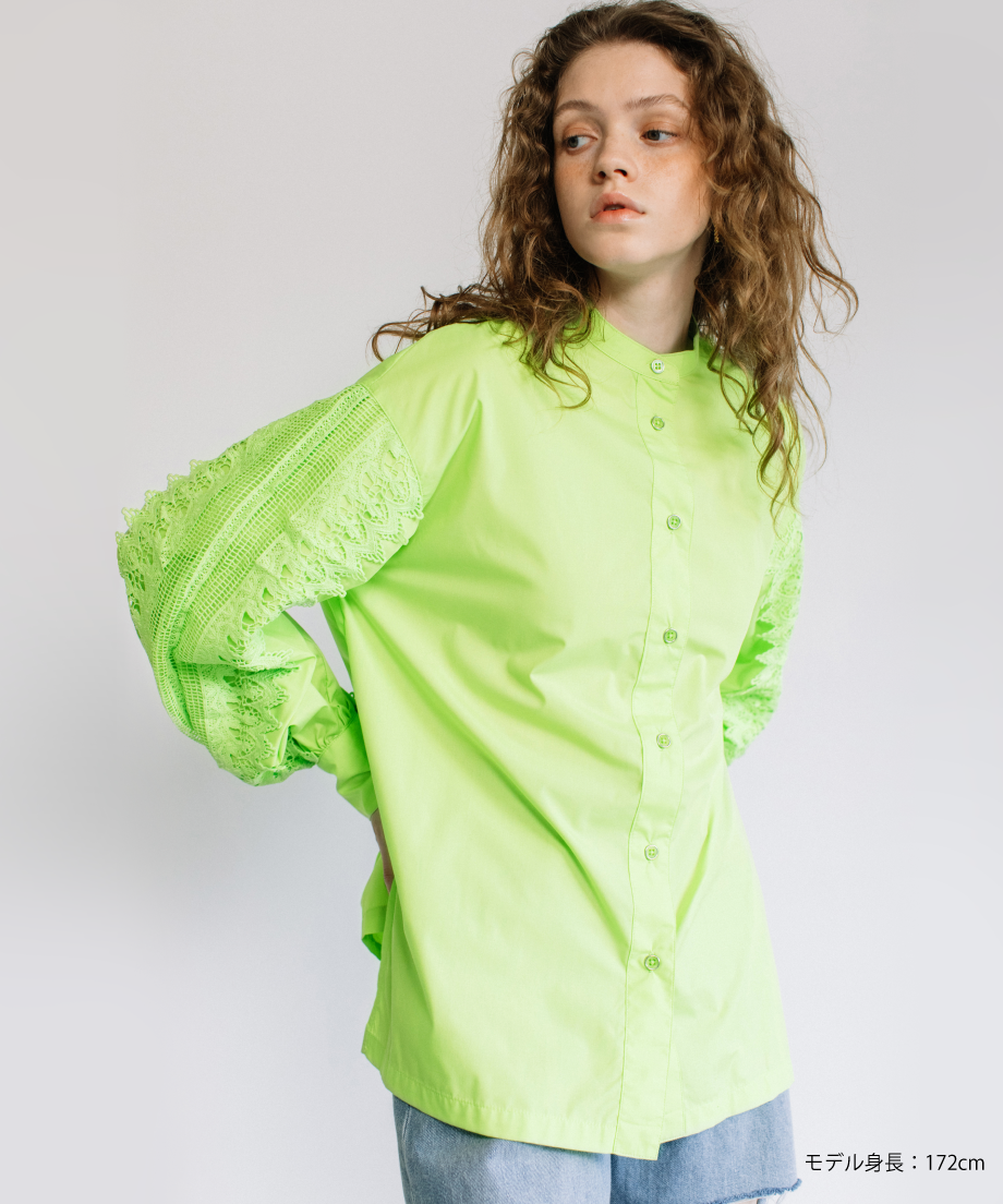 ブルレアblueleaシルキージャガードブラウス　ミント ☆超美品 blueleaブルレアsilky jacquard blousミント☆