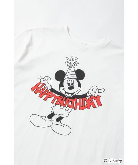 Disney / HAPPY BIRTHDAY TEE(ミッキー)【WCJ-TD-005WHT01】