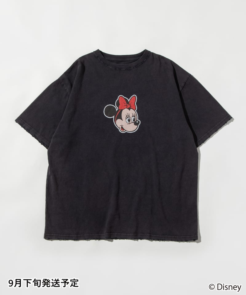 WC ディズニー　ミニー　Tシャツ Disney / OVER DYE SS TEE（ミニー）【WCJ-GC-027BLK02】※