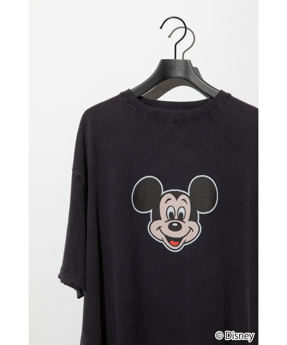 Disney / OVER DYE SS TEE(ミッキー)【WCJ-GC-027BLK01】 Disney / OVER DYE SS TEE(ミッキー)【WCJ-GC-027BLK01】