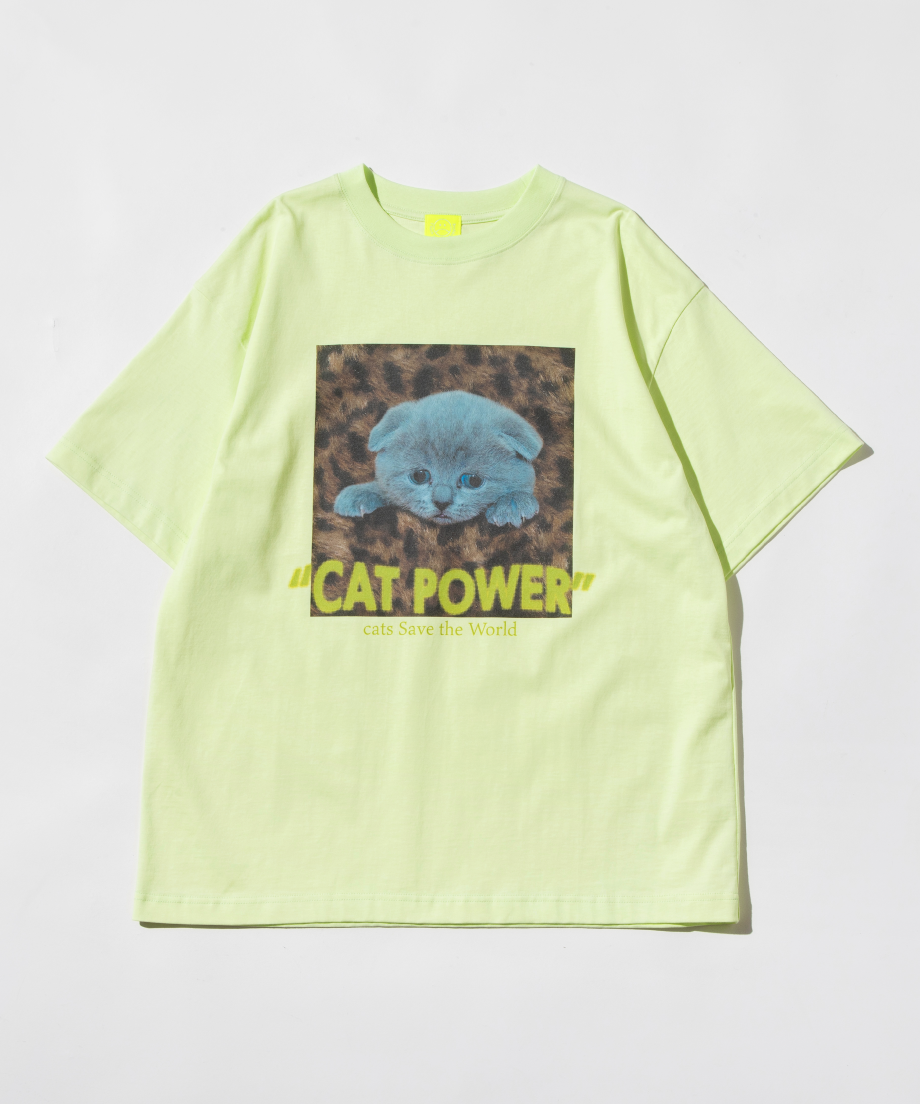 CAT POWER SS TEE【WCJ-LK-020LIM】 | WCJ OFFICIAL CAT POWER SS TEE【WCJ-LK-020LIM】 | WCJ OFFICIAL