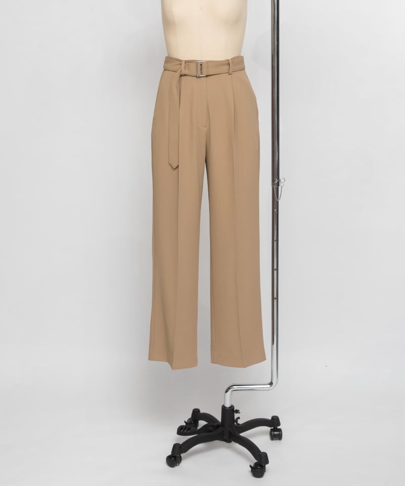 ベルト付きワイドセンタープレスパンツ【WCJ-TA-002BEG】 | WCJ ベルト付きワイドセンタープレスパンツ【WCJ-TA-002BEG】 | WCJ