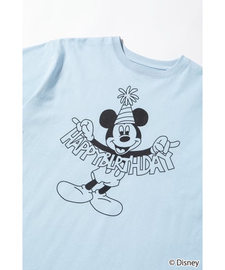Disney / HAPPY BIRTHDAY TEE(ミッキー)【WCJ-TD-005BLU01】