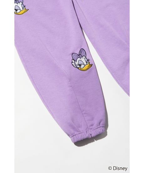Disney / EMBROIDERY SWEAT PANTS(デイジー)【WCJ-TD-045PUR04】