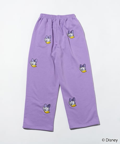 Disney / EMBROIDERY SWEAT PANTS(デイジー)【WCJ-TD-045PUR04】