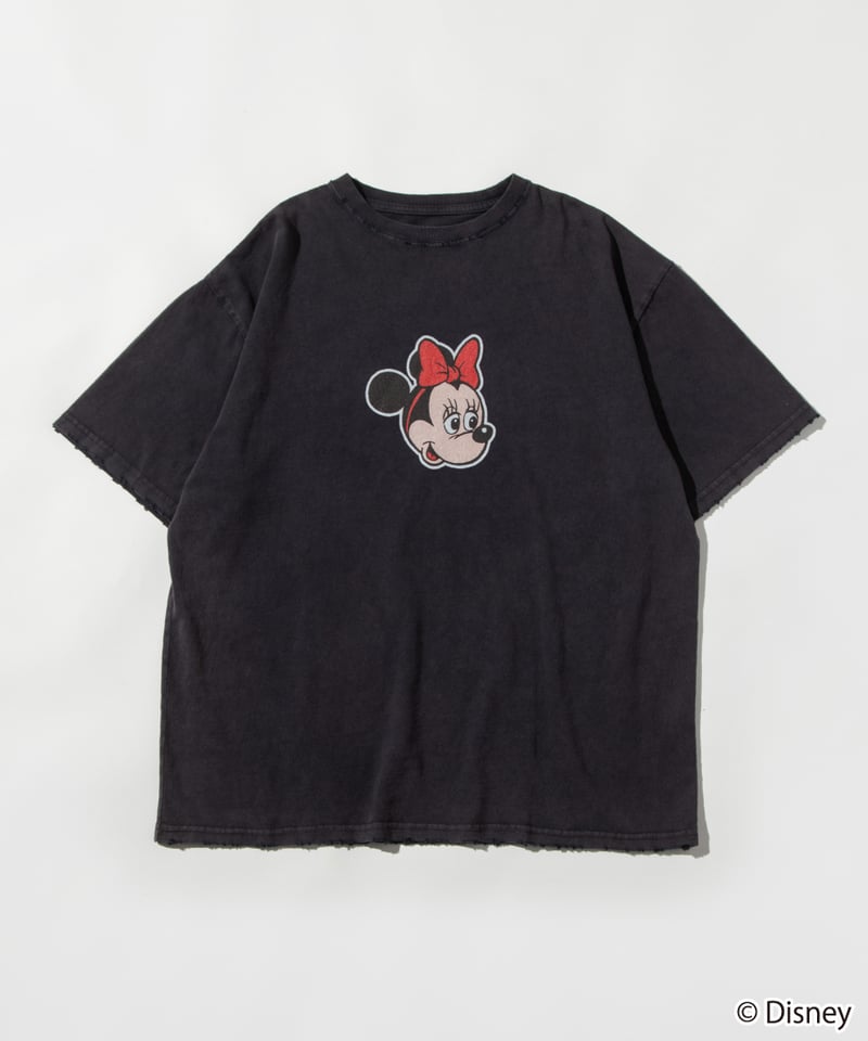 Disney / OVER DYE SS TEE（ミニー）【WCJ-GC-027BLK02】※