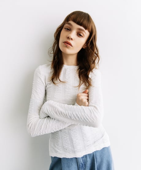 トップス 252515 クロップドヘンリーネックトップス | ファッション通販サイト NUGU