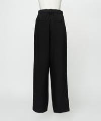 【速乾】【防シワ】ワンタックパンツ【WCJ-TC-143BLK】