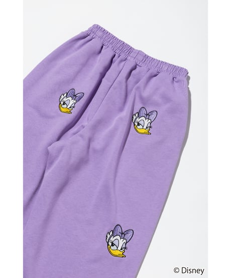 Disney / EMBROIDERY SWEAT PANTS(デイジー)【WCJ-TD-045PUR04】