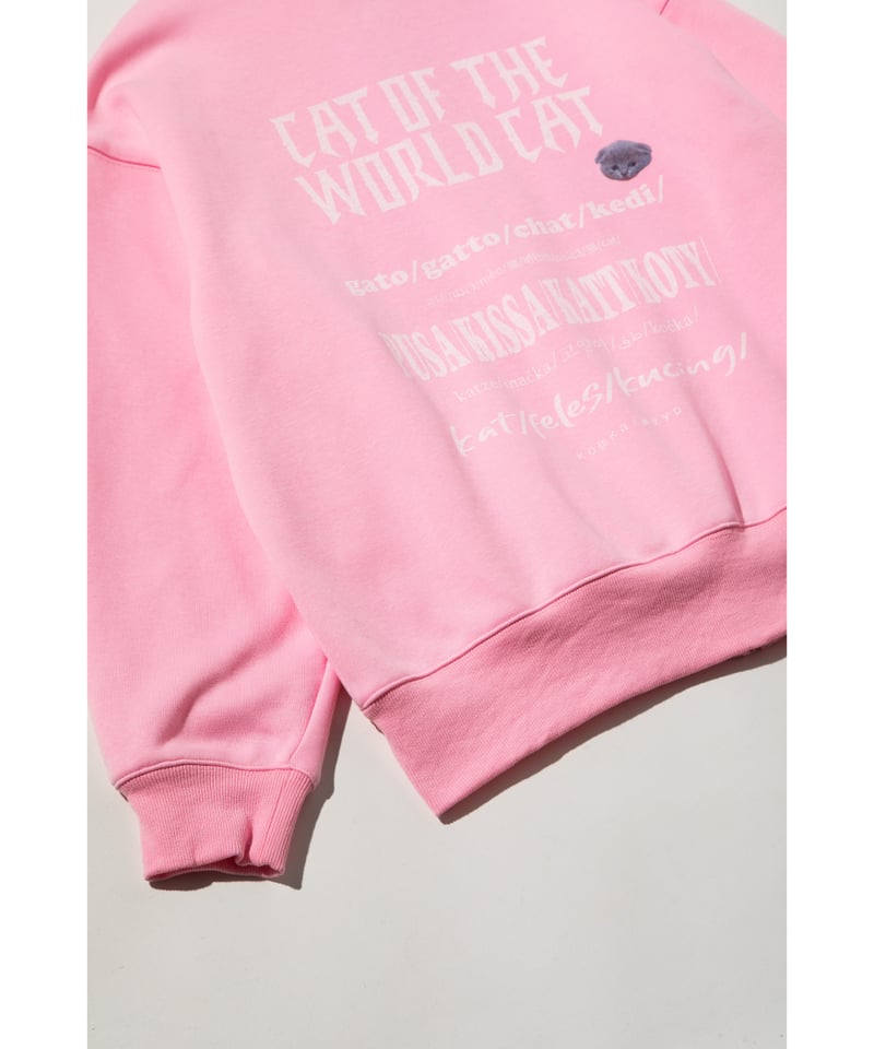 CAT OF THE WORLD ZIP UP HOODIE【WCJ-LK-021PNK】 |