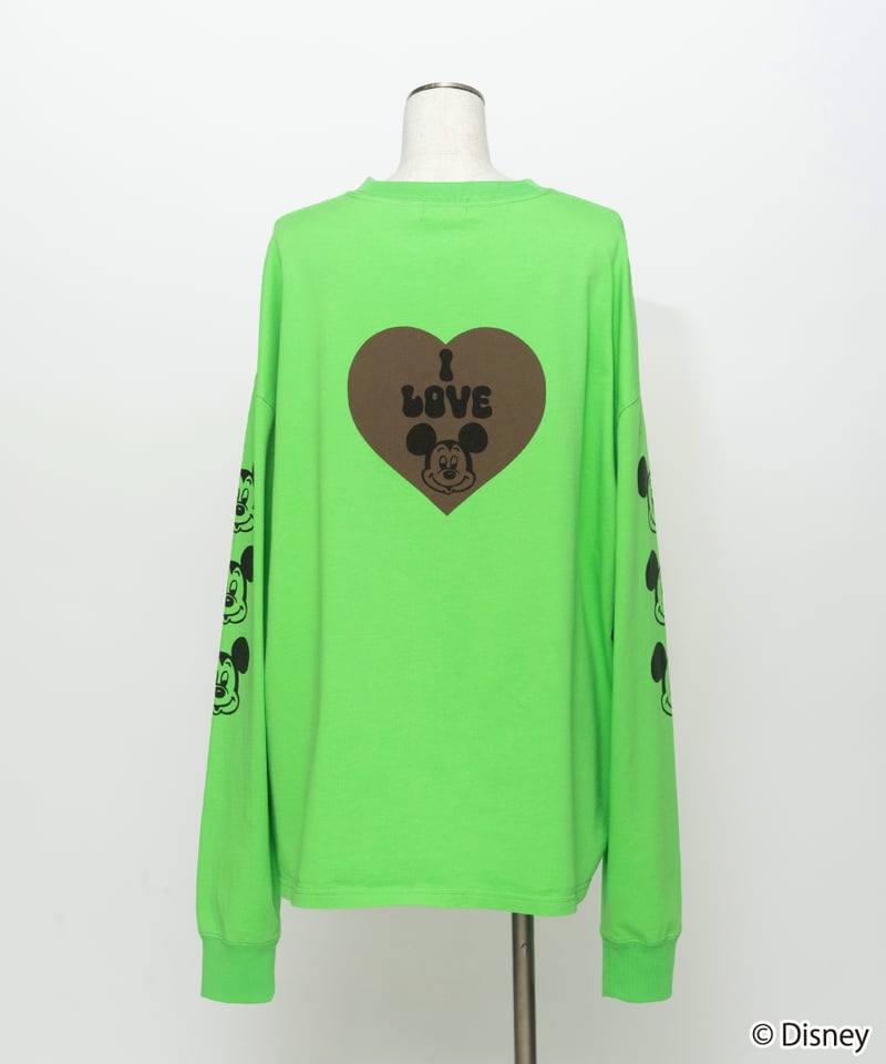 Disney / I LOVE LS TEE【WCJ-TD-049GRN】 ※3月下旬発売予定