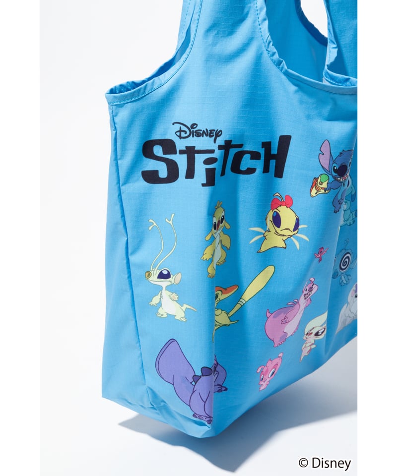 撥水】Disney / Lilo & Stitch 膨張エコバッグ【WCJ-TD-019BL